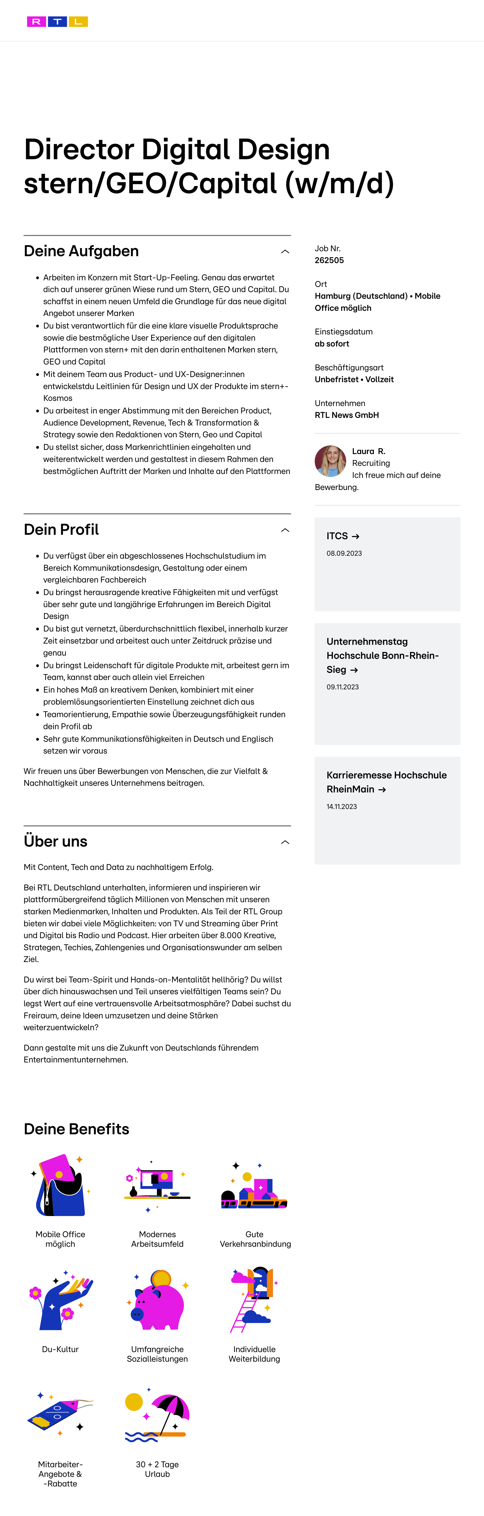 Director Digital Design stern / GEO / Capital (w/m/d)