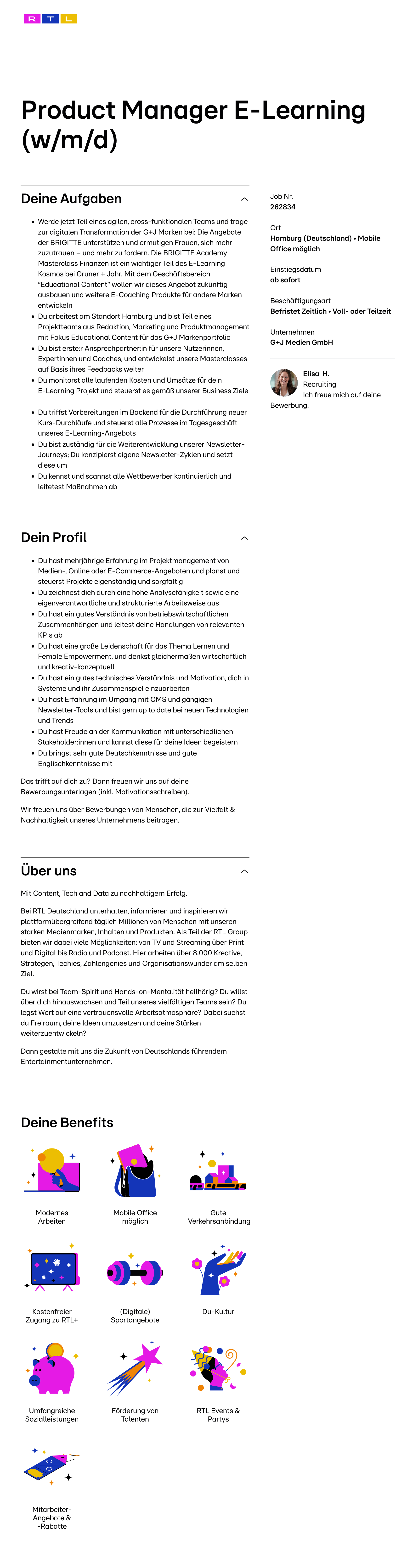 Product Manager E-Learning (w/m/d)