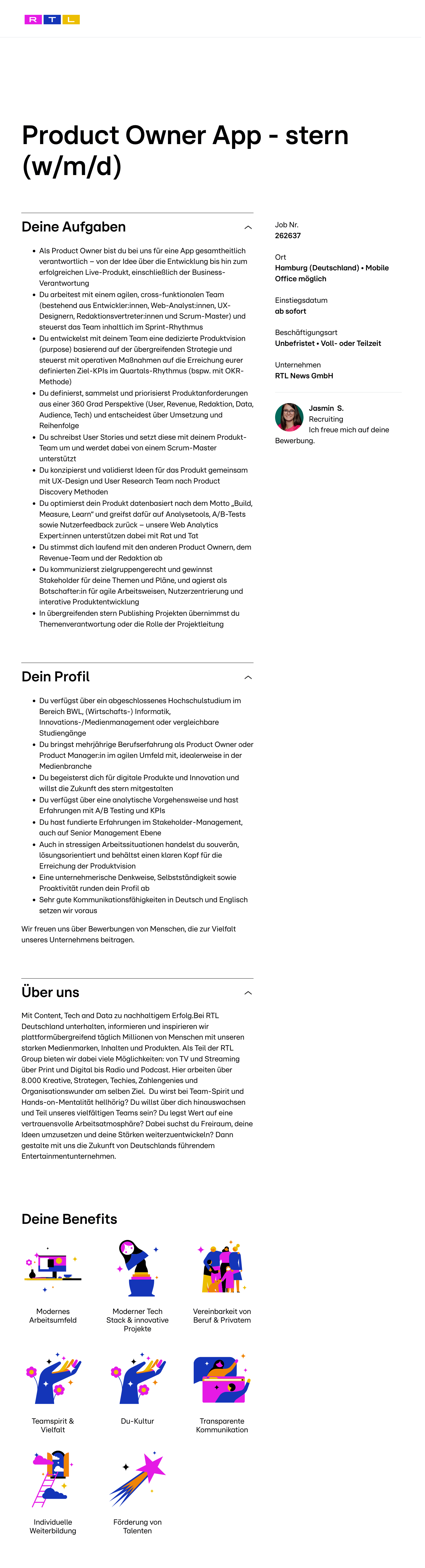 Product Owner App - stern (w/m/d)