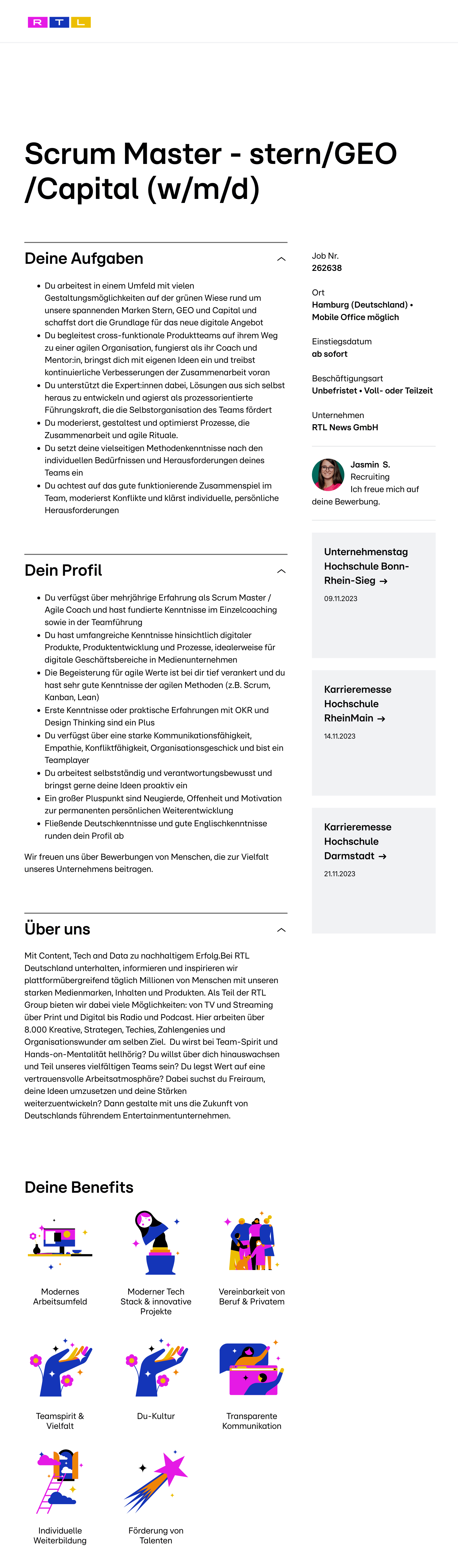 Scrum Master - stern/GEO/Capital (w/m/d)