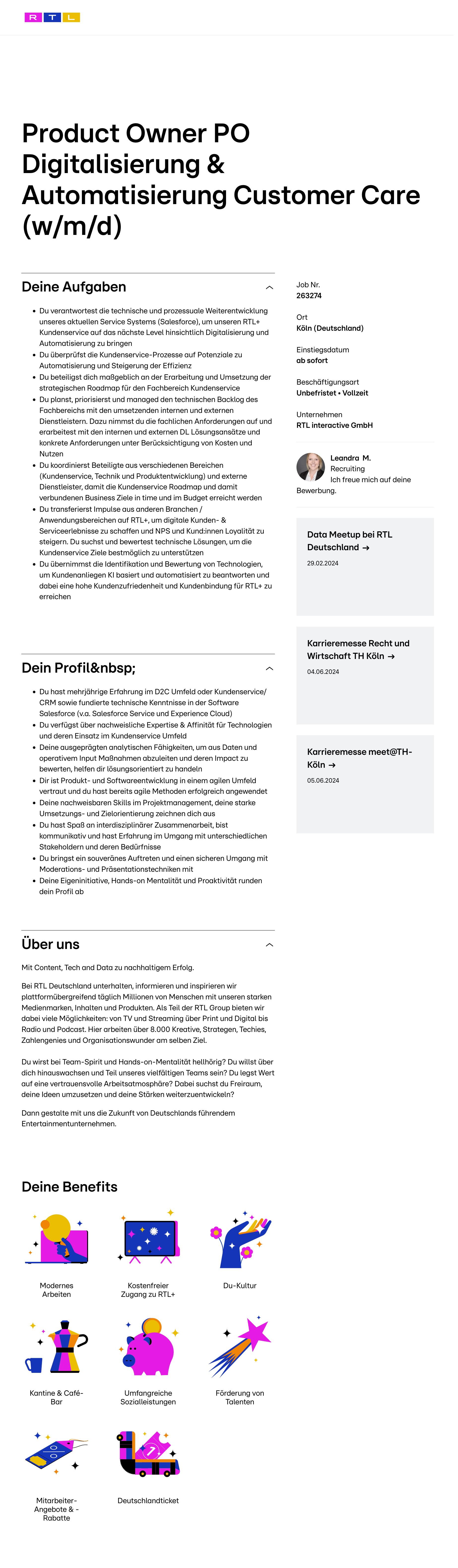 Manager Digitalisierung & Automatisierung Customer Care (w/m/d)