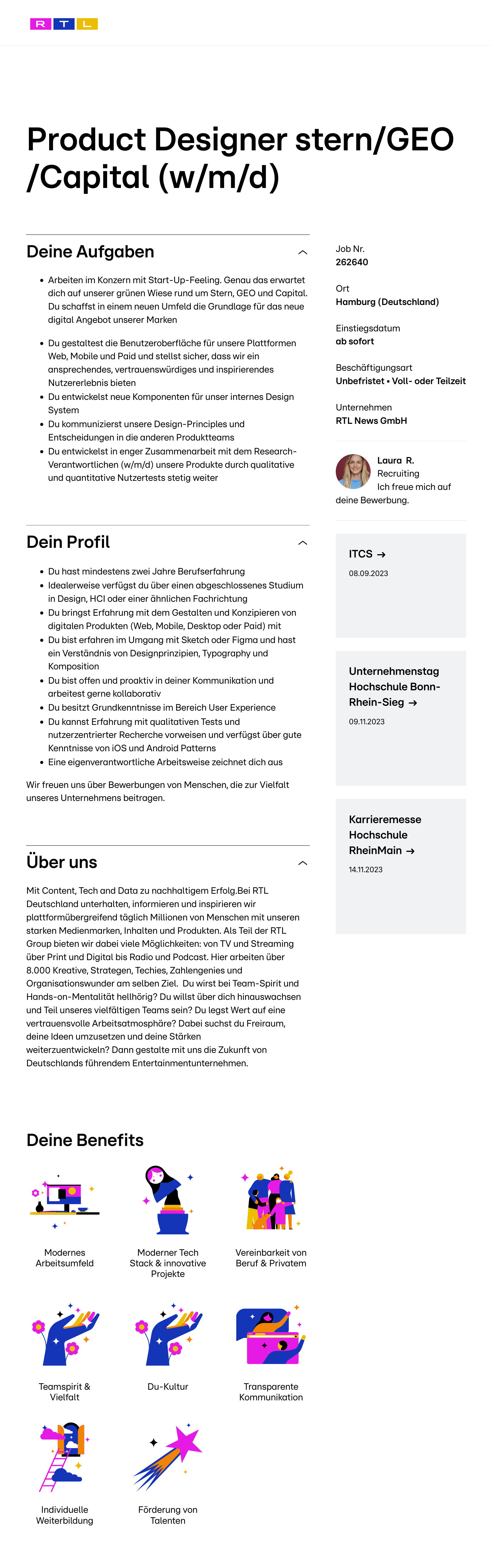 Product Designer stern/GEO/Capital (w/m/d)