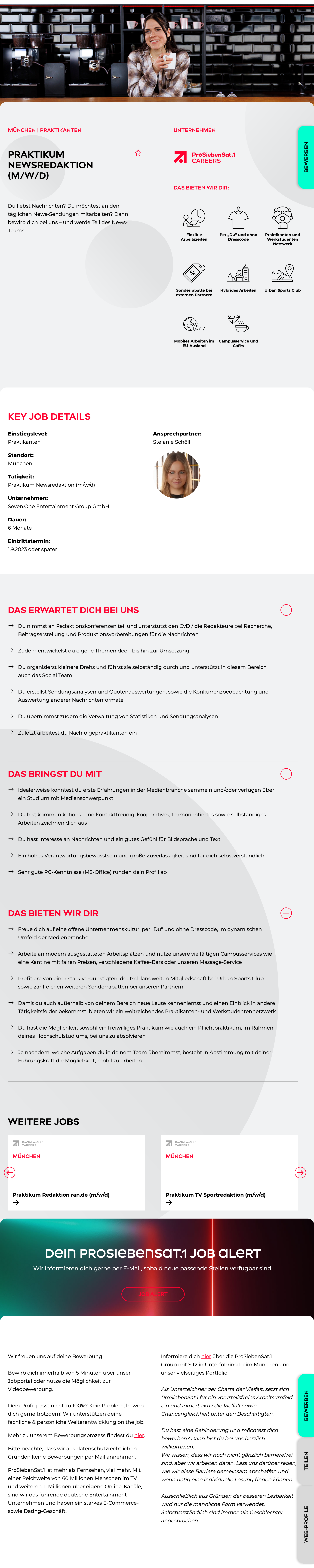 Praktikum Newsredaktion