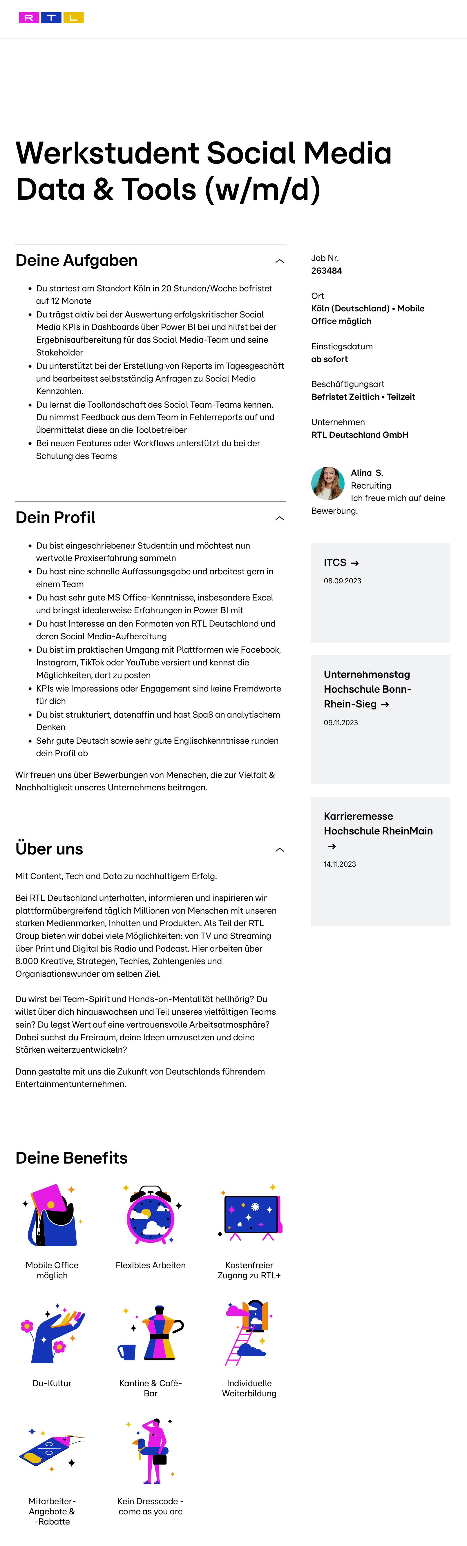 Werkstudent Social Media Data & Tools (w/m/d)