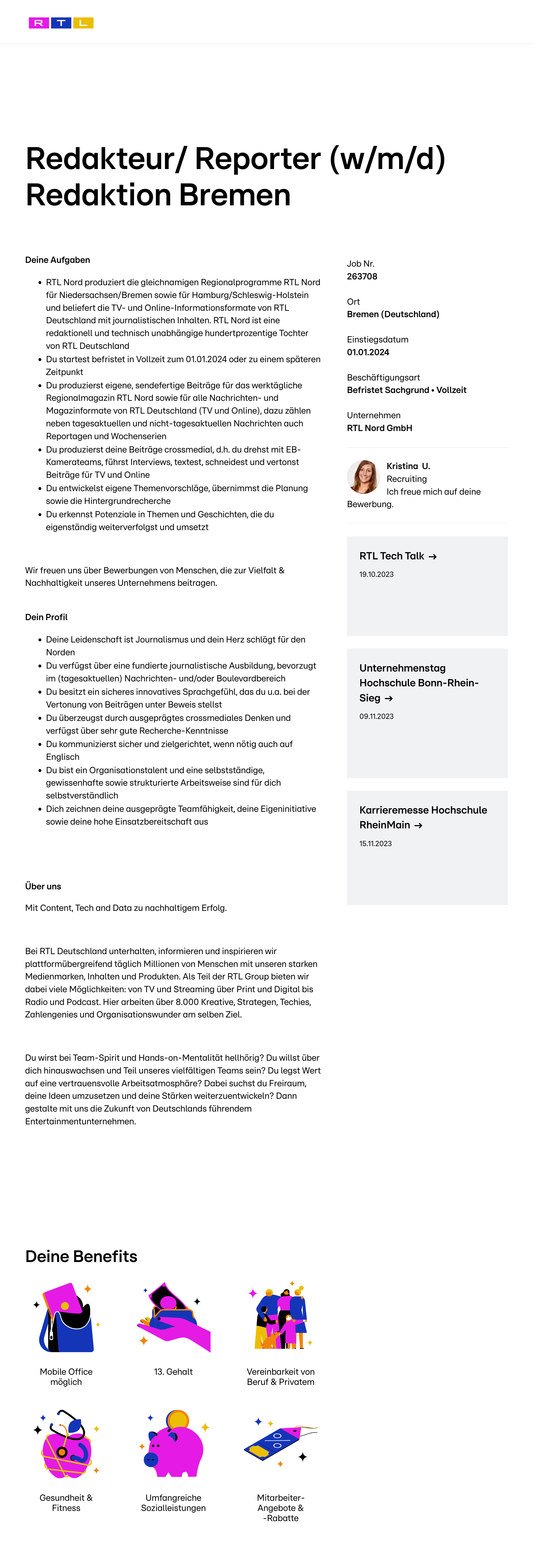 Redakteur/ Reporter (w/m/d) Redaktion Bremen