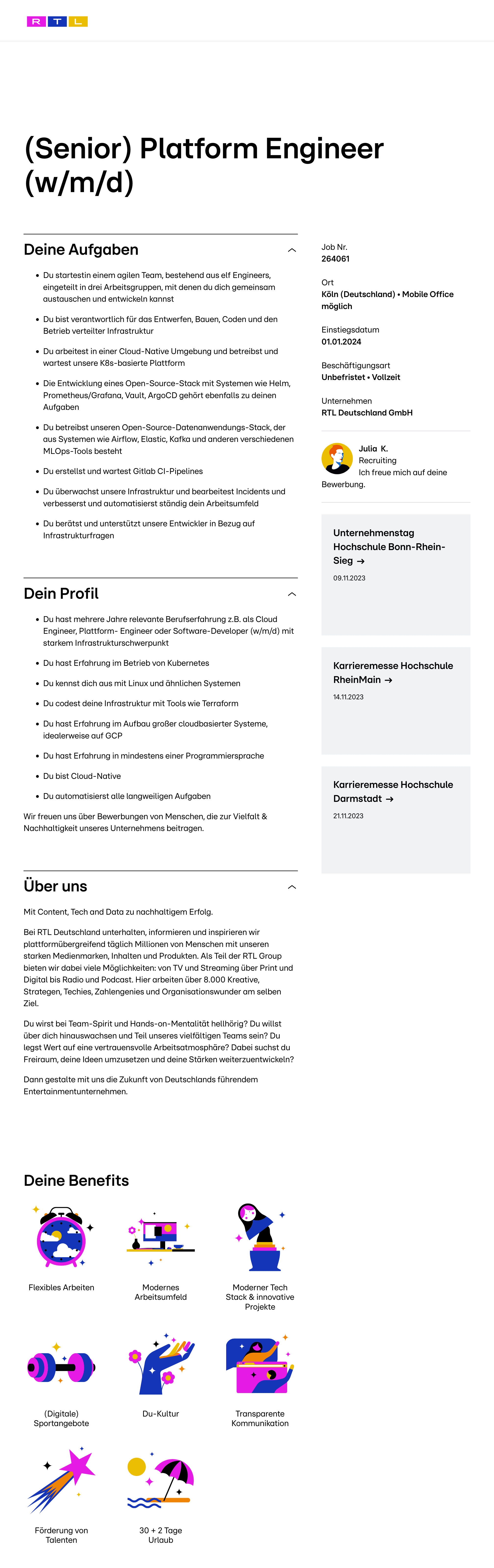 (Senior) Platform Engineer (w/m/d)