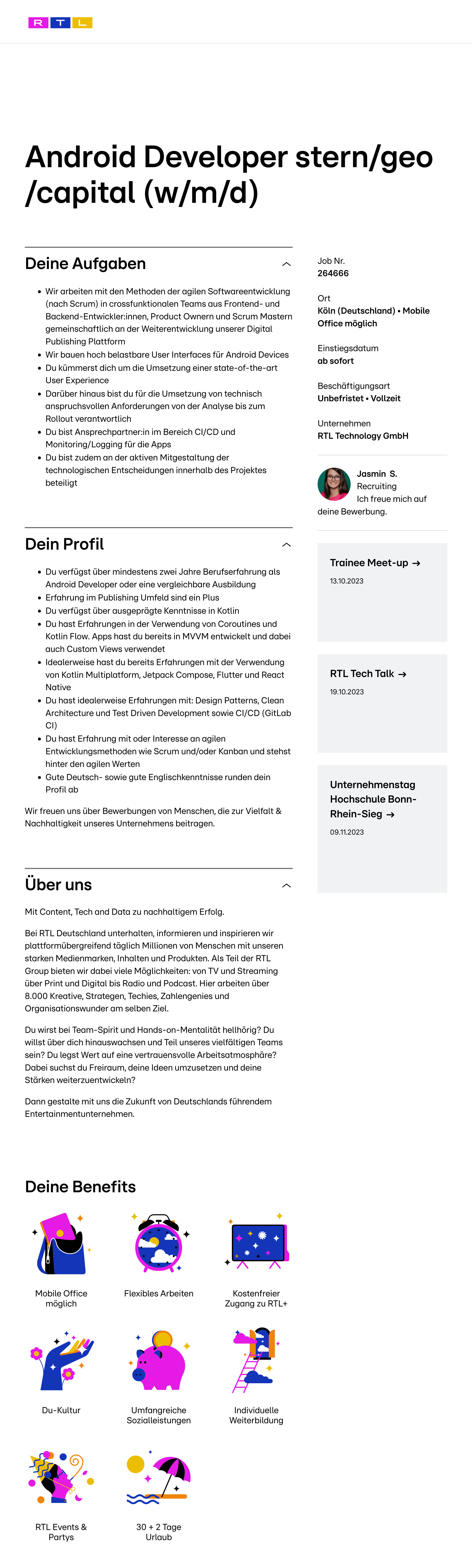 Android Developer stern/geo/capital (w/m/d)