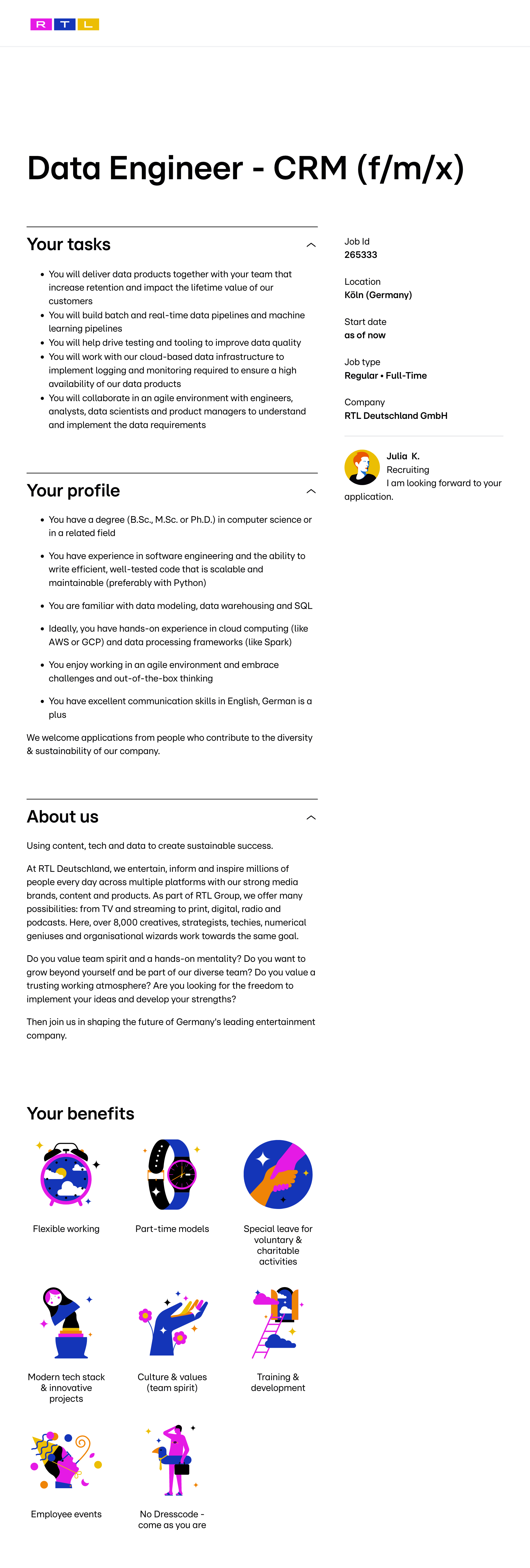 Data Engineer - CRM (f/m/x)