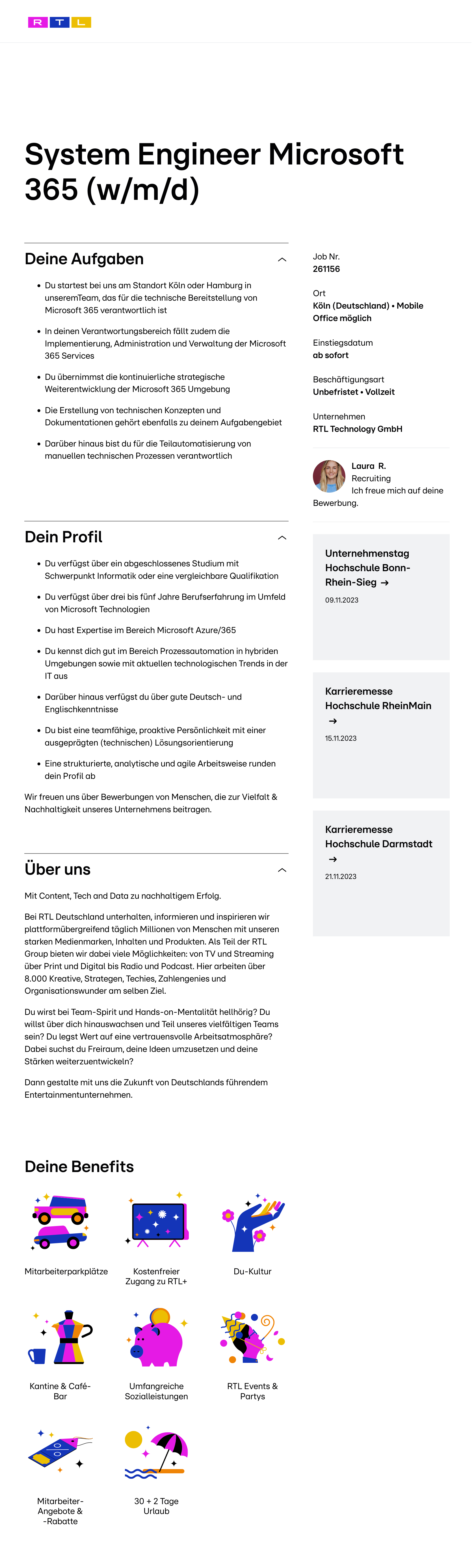 System Engineer Microsoft 365 (w/m/d)