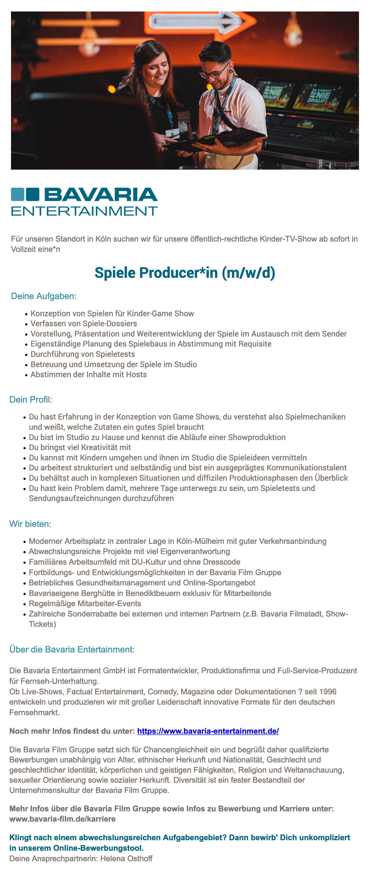 Spiele Producer*in (m/w/d)