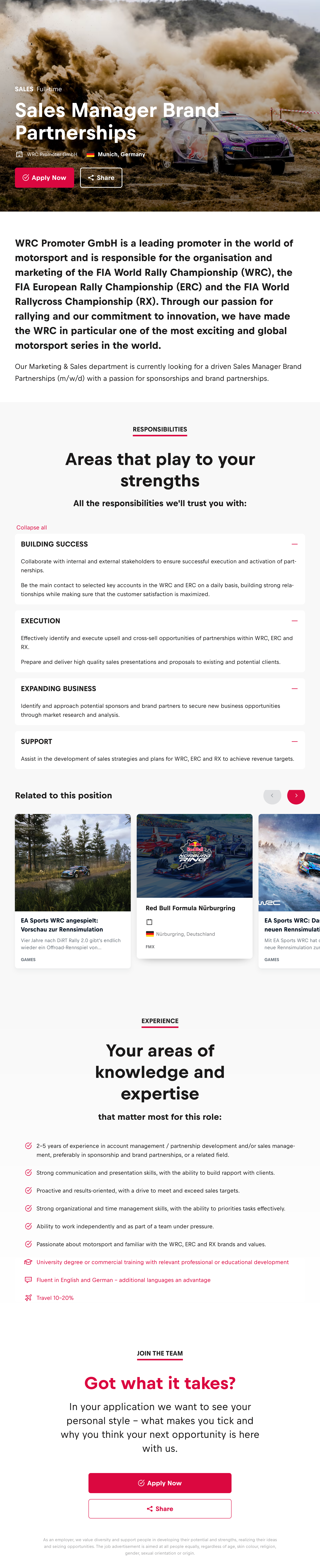 Sales Manager Brand Partnerships 