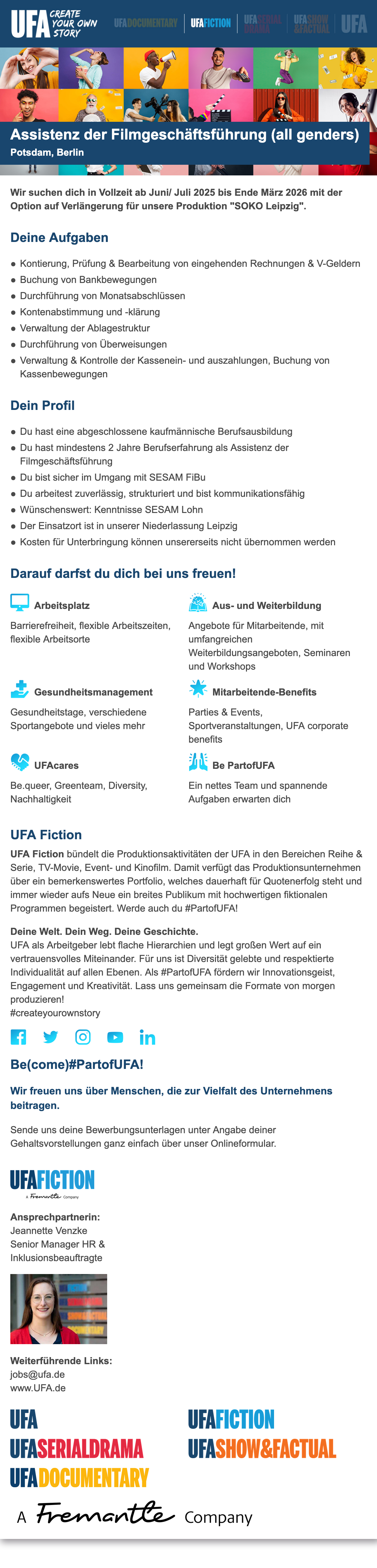 Assistenz der Filmgeschäftsführung (all genders)
