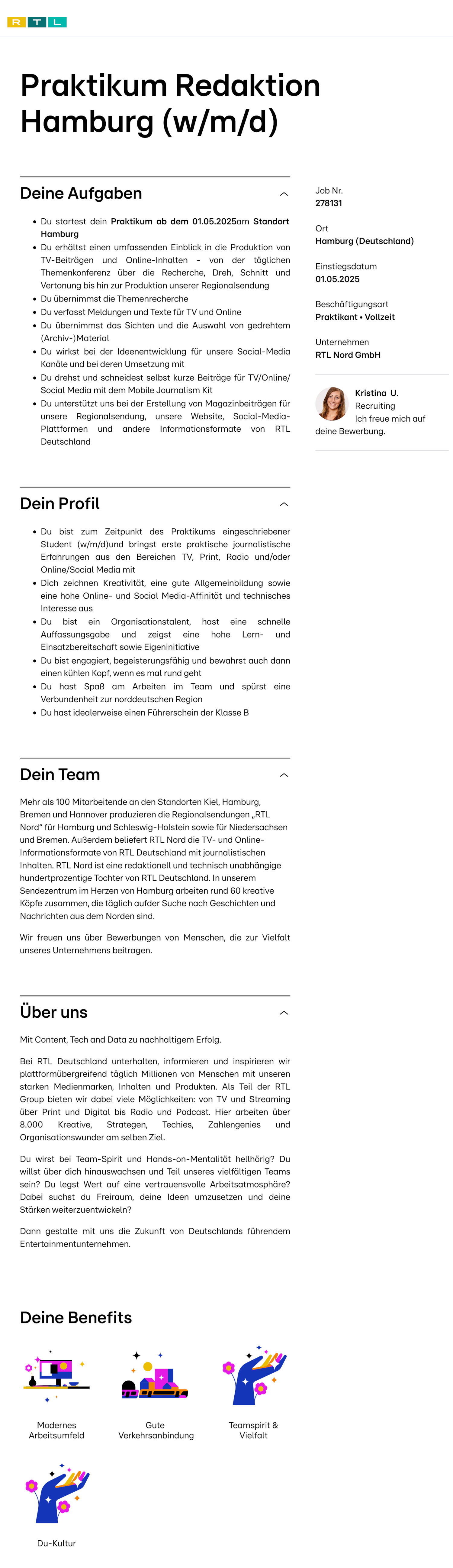 Praktikum Redaktion Hamburg