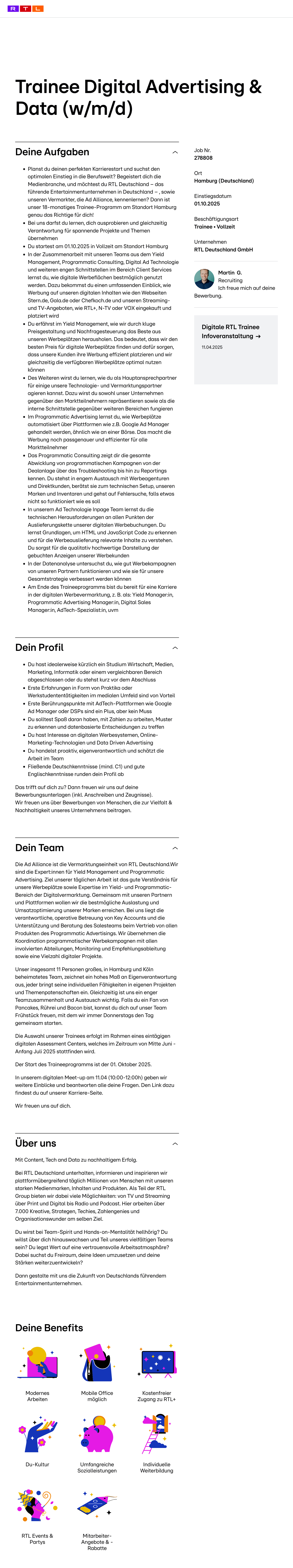 Trainee Digital Advertising & Data (w/m/d)