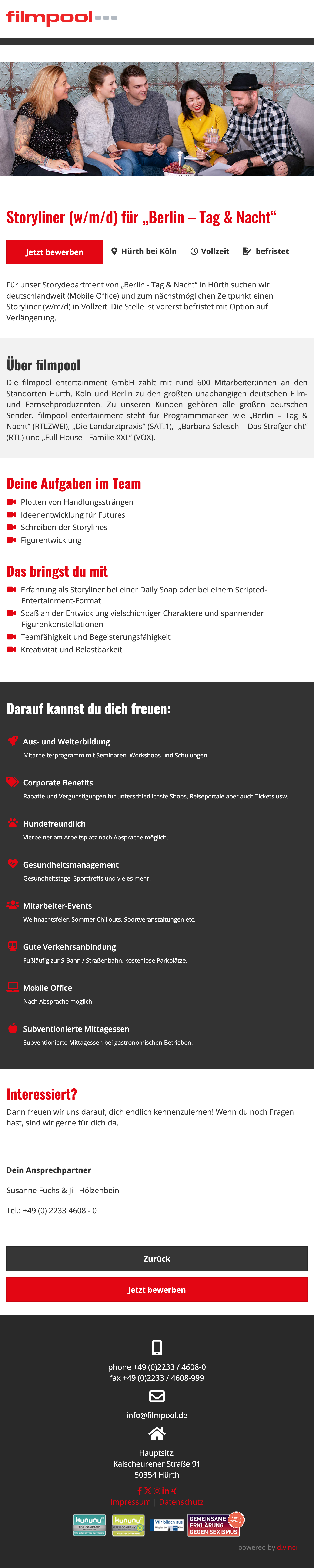 Storyliner (w/m/d) für 