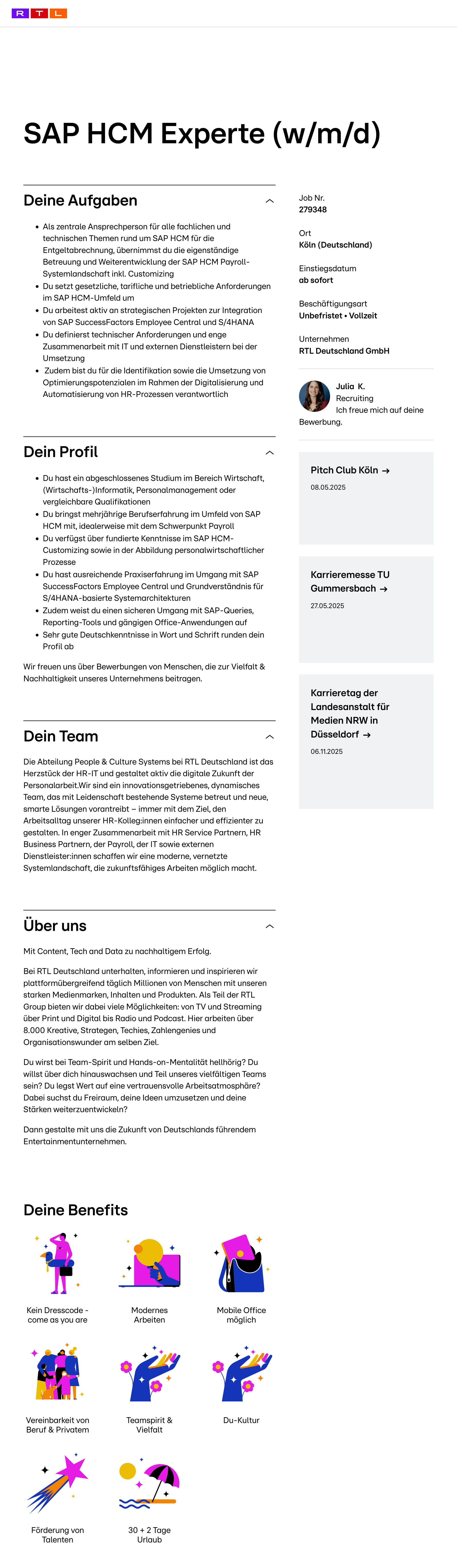 SAP HCM Experte (w/m/d)