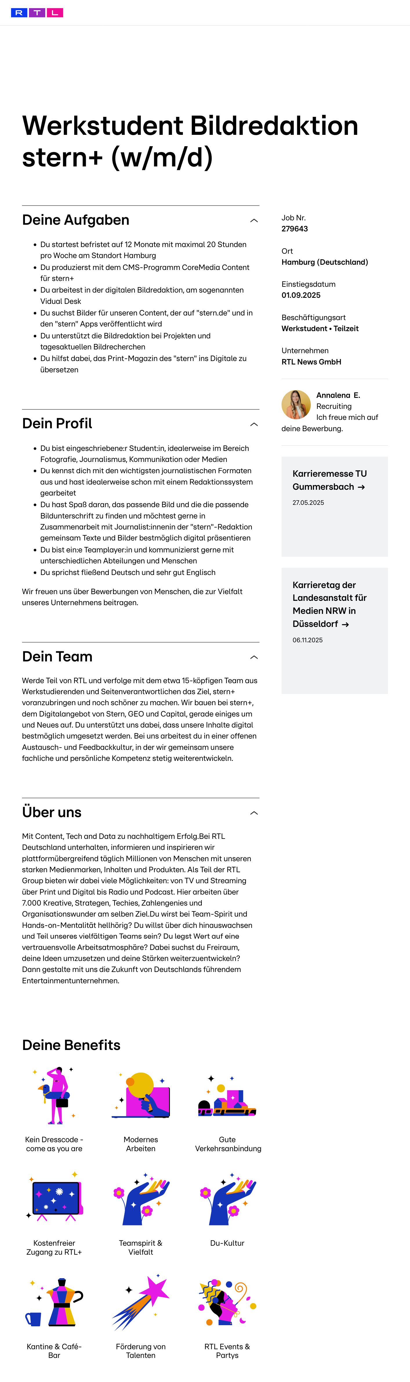 Werkstudent Bildredaktion stern+ (w/m/d)