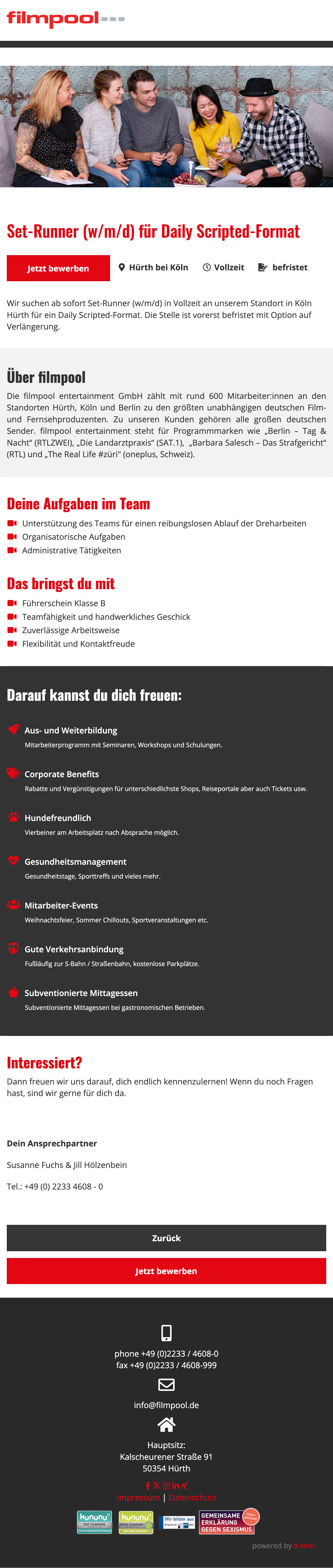 Set-Runner (w/m/d) für Daily Scripted-Format