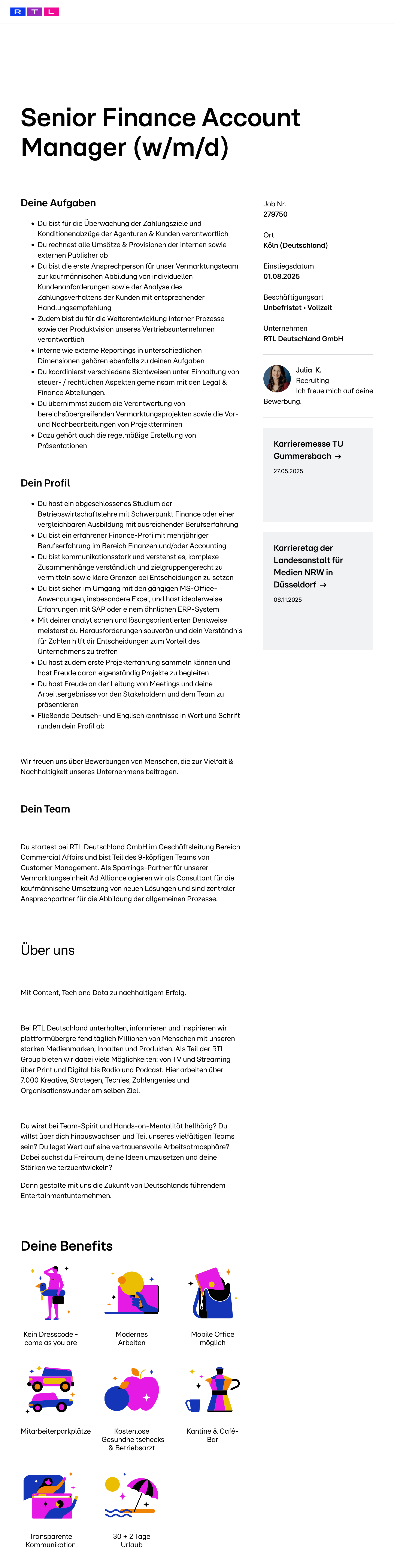 Senior Finance Account Manager (w/m/d)