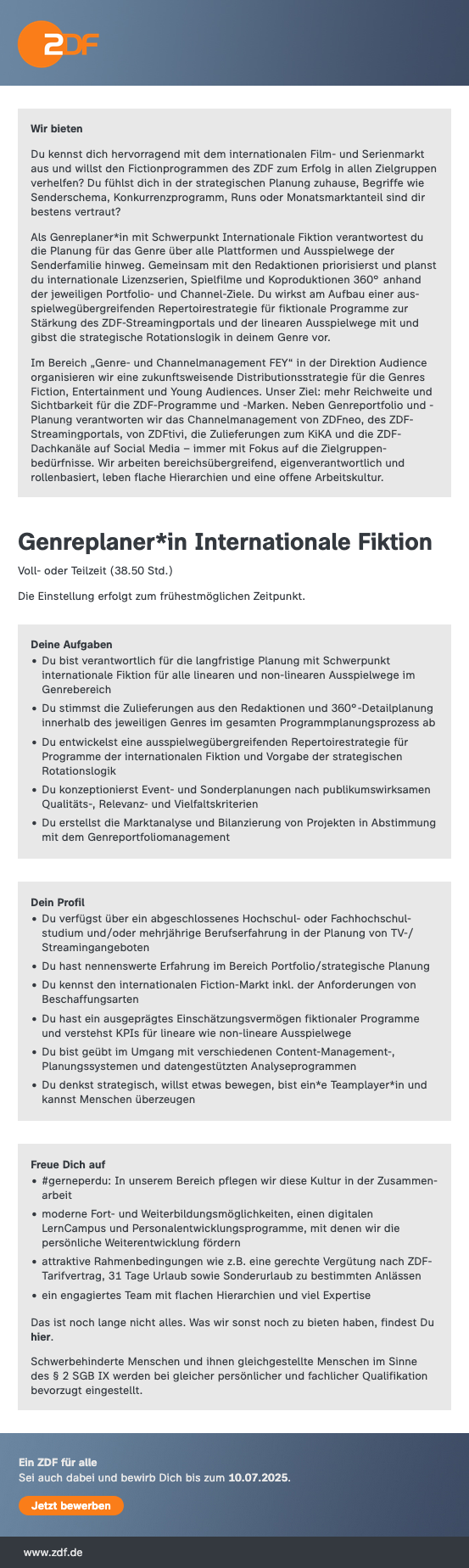 Genreplaner*in Internationale Fiktion
