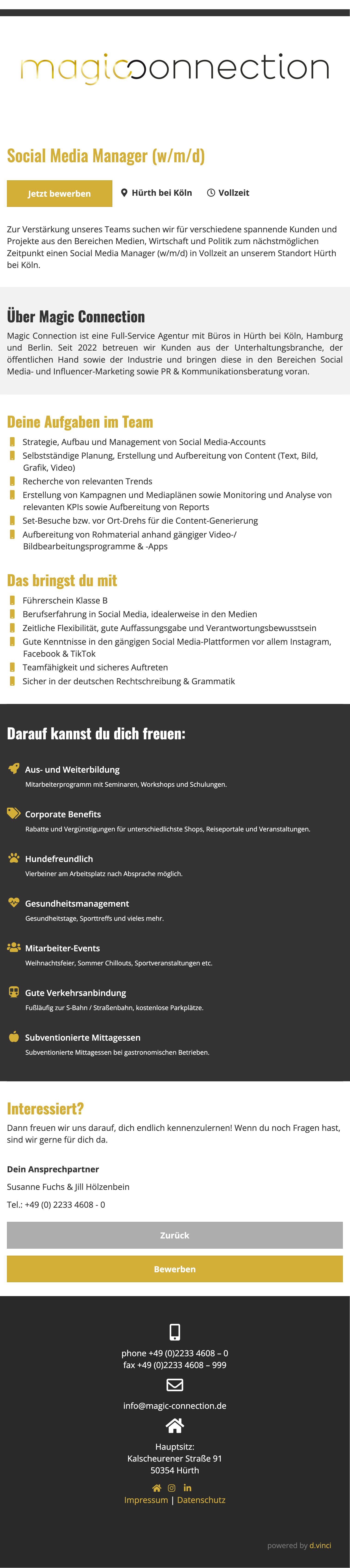 Social Media Manager (w/m/d)