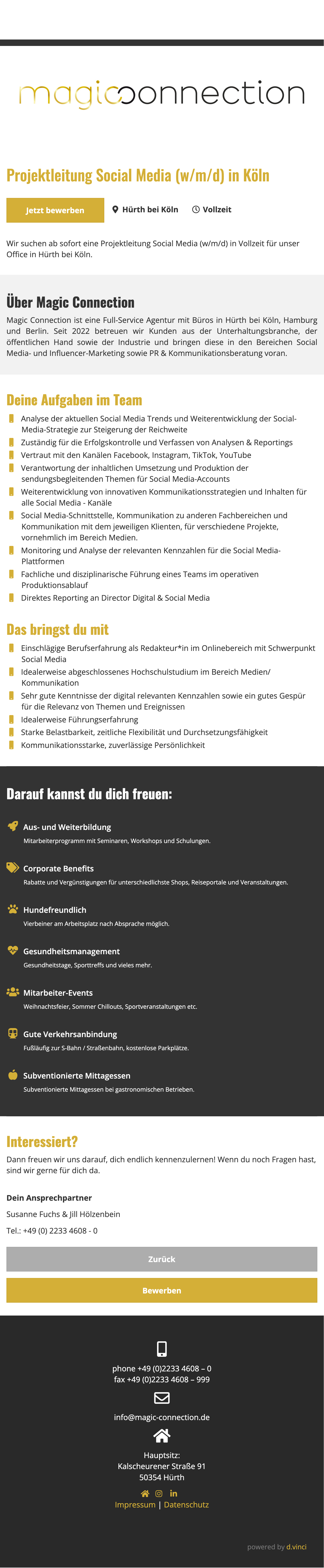 Projektleitung Social Media (w/m/d) 