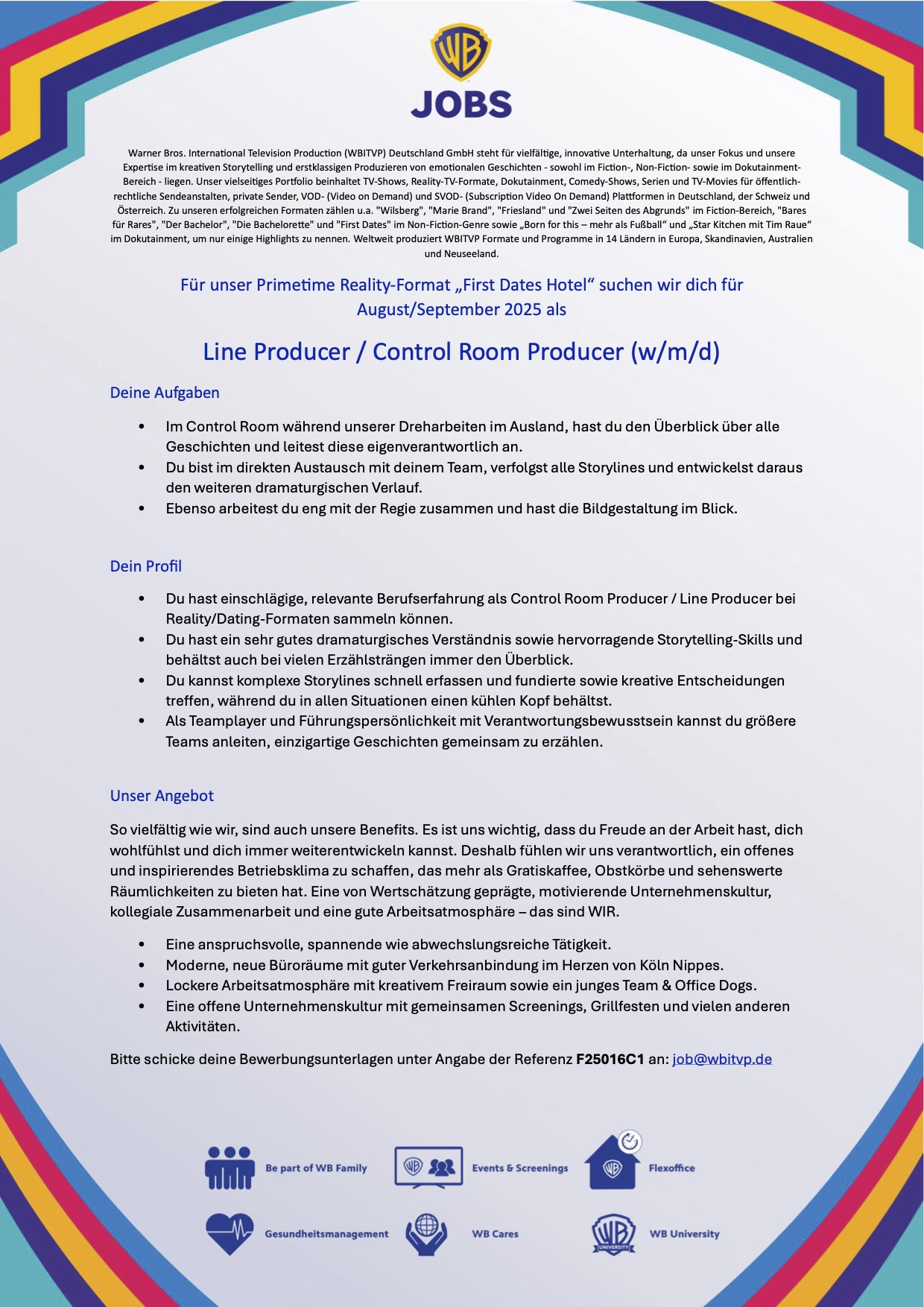 Line Producer / Control Room Producer (w/m/d)