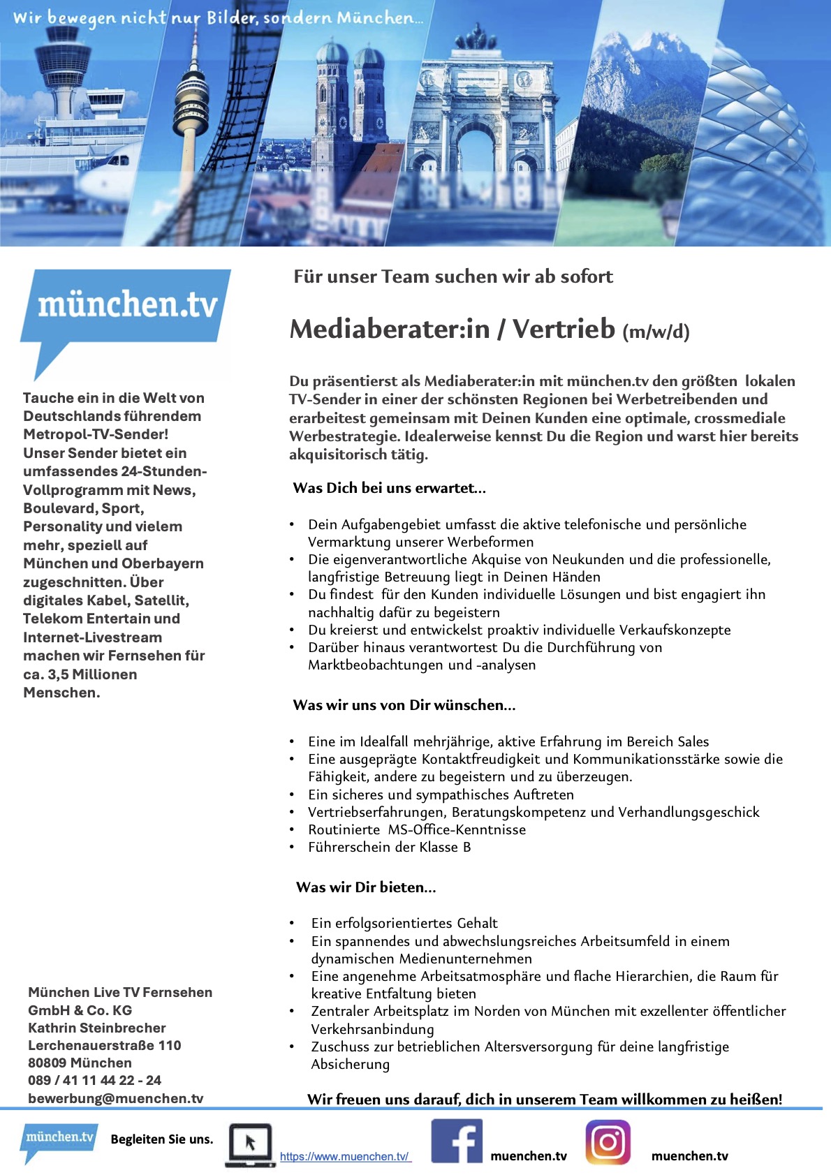 Mediaberater:in / Vertrieb (m/w/d)
