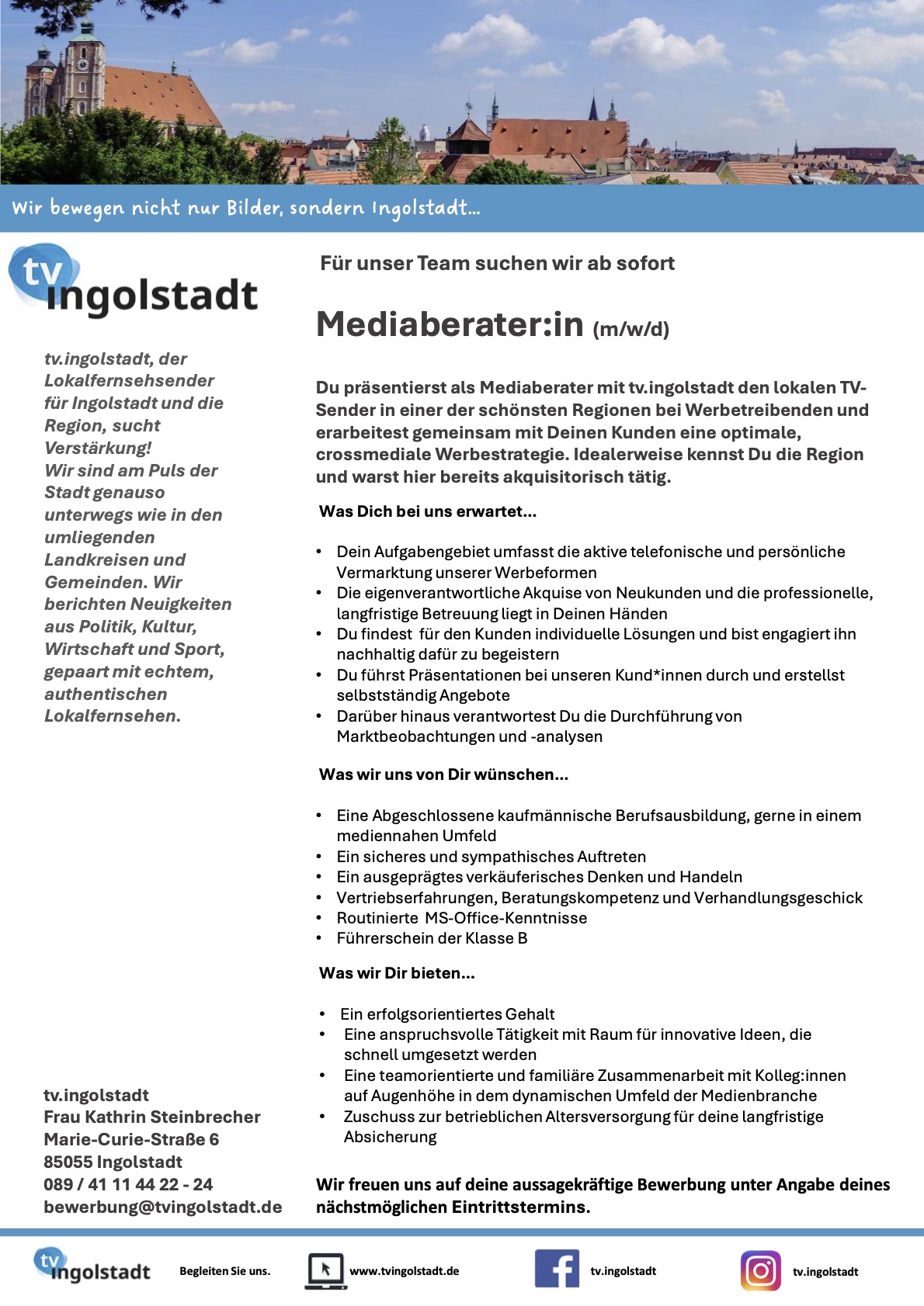 Mediaberater:in (m/w/d)