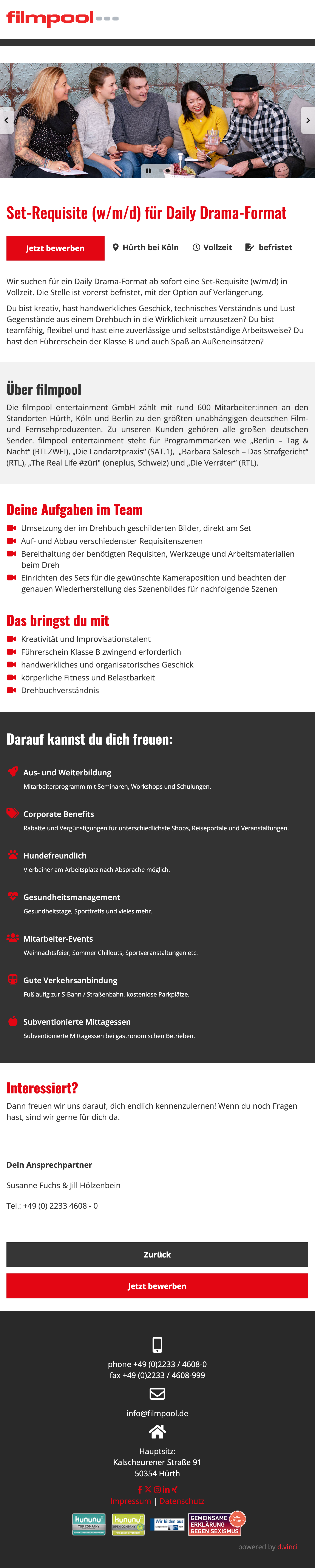 Set-Requisite (w/m/d) für Daily Drama-Format