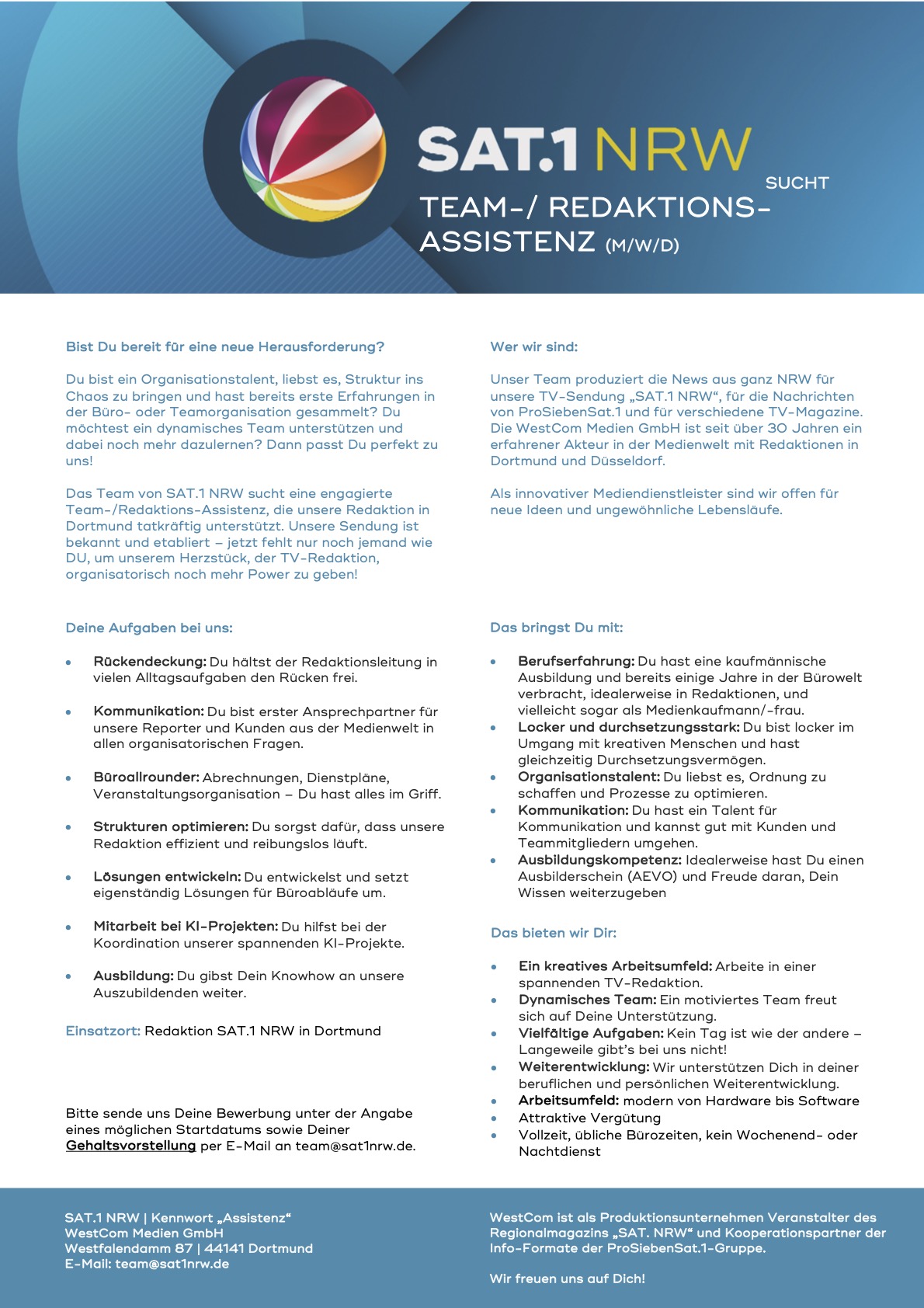 Team- und Redaktionsassistenz