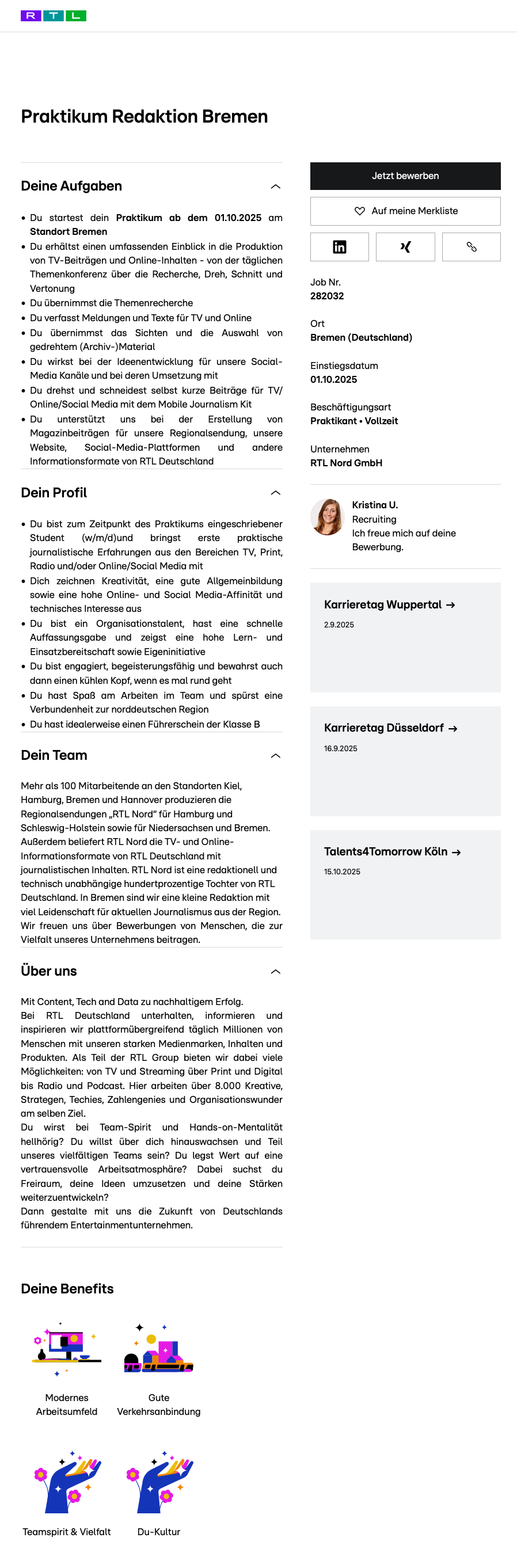 Praktikum Redaktion Bremen