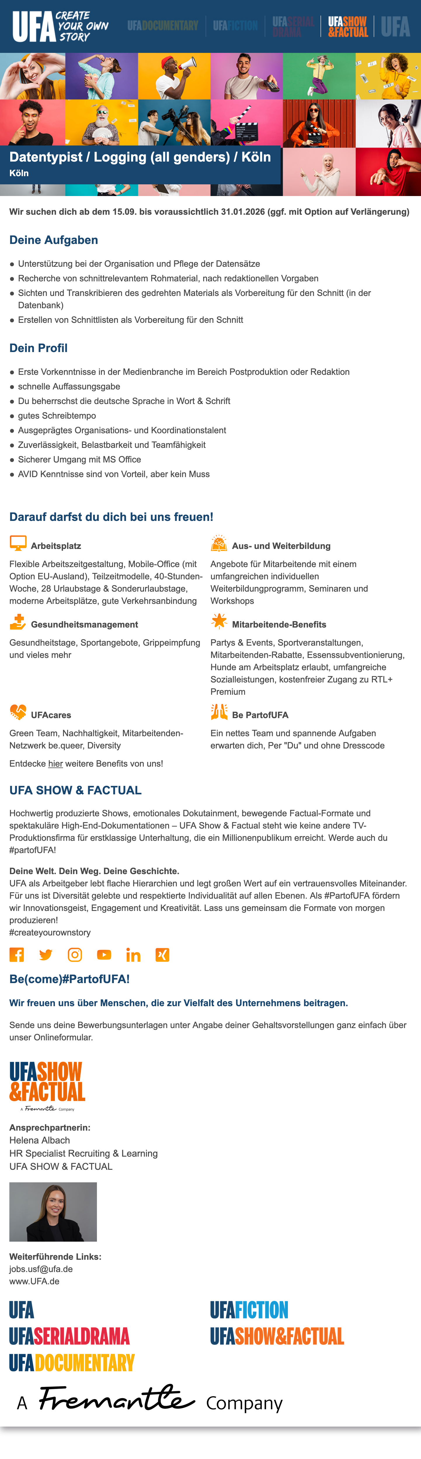 Datentypist / Logging (all genders) / Köln