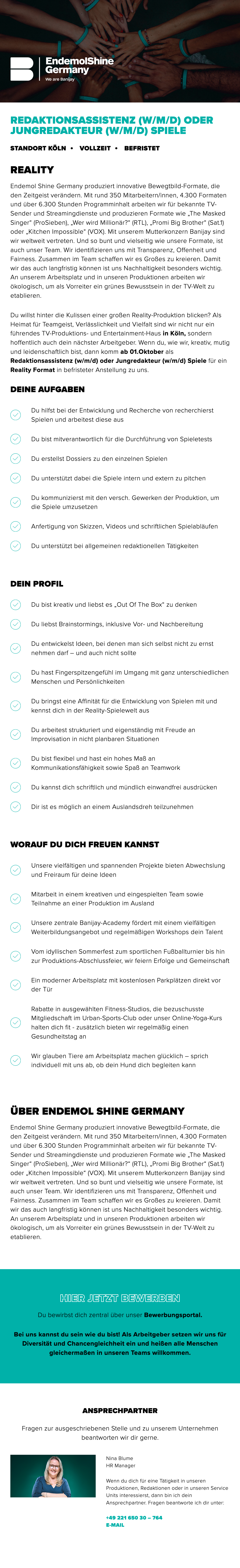 Redaktionsassistenz oder Jungredakteur (w/m/d) Spiele
