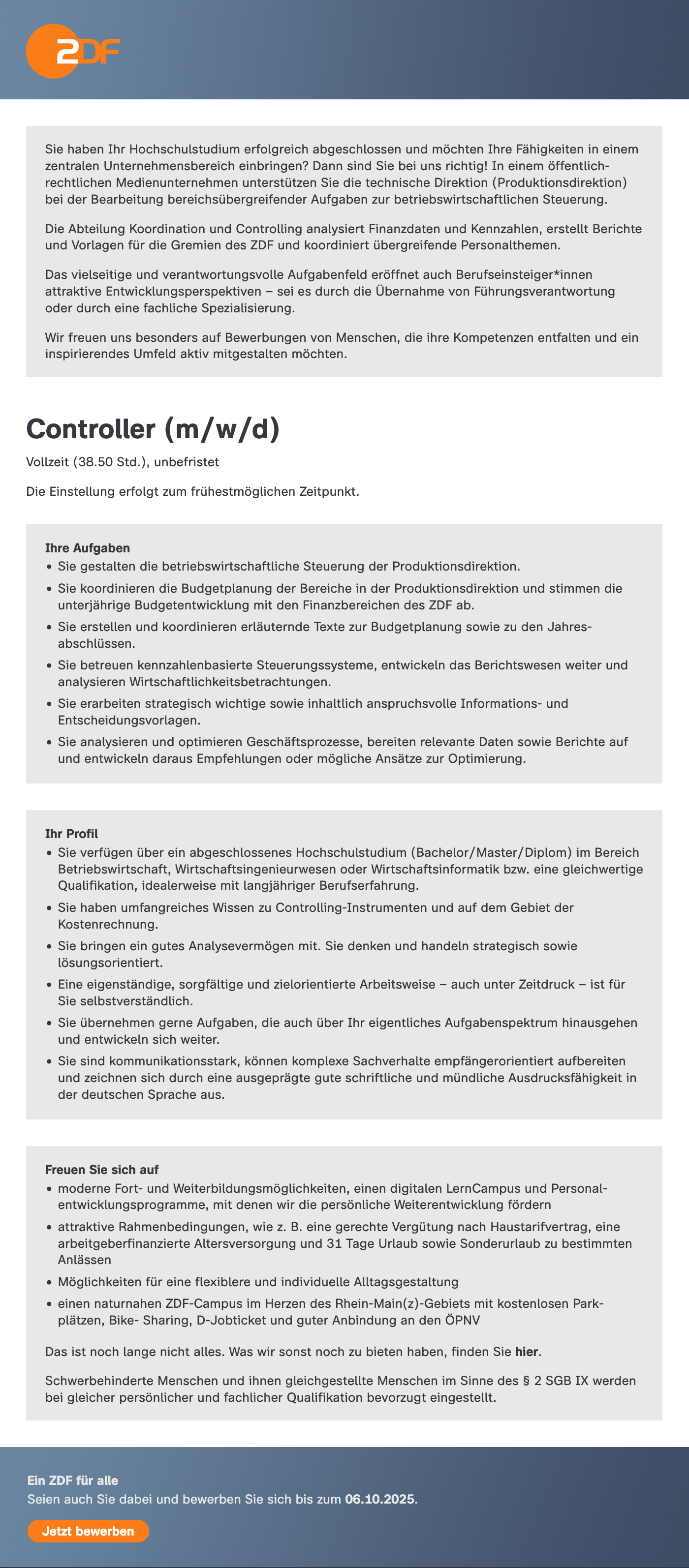 Controller (m/w/d)