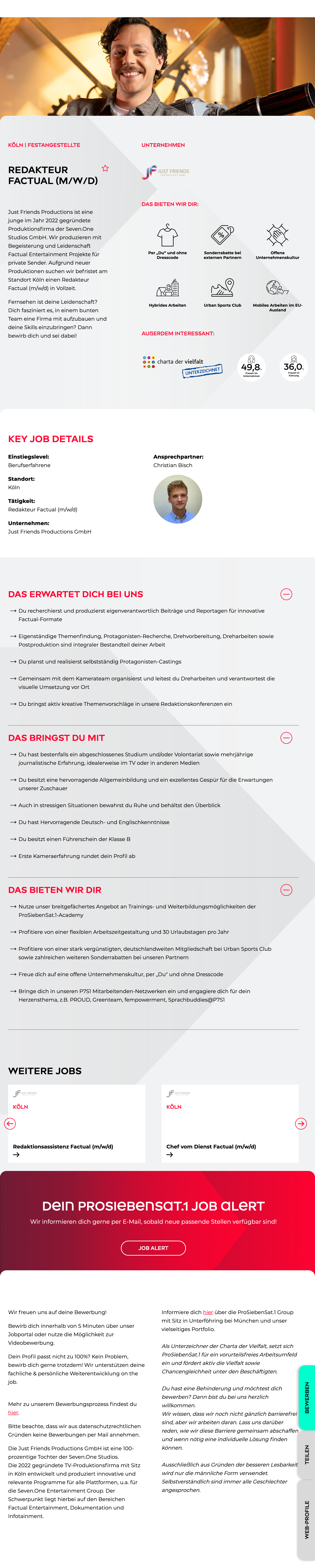 Redakteur Factual (m/w/d)