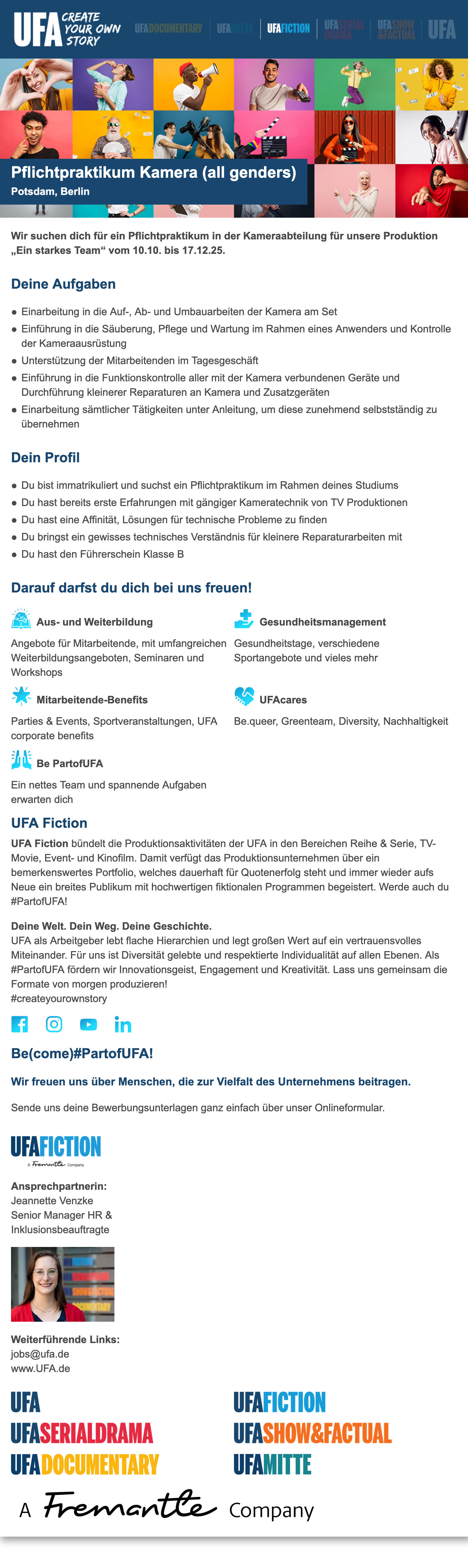 Pflichtpraktikum Kamera