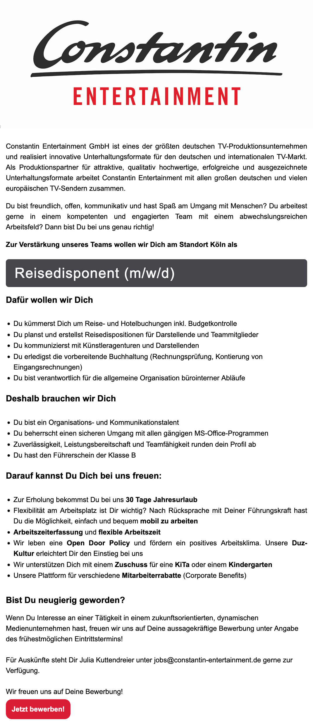 Reisedisponent (m/w/d)