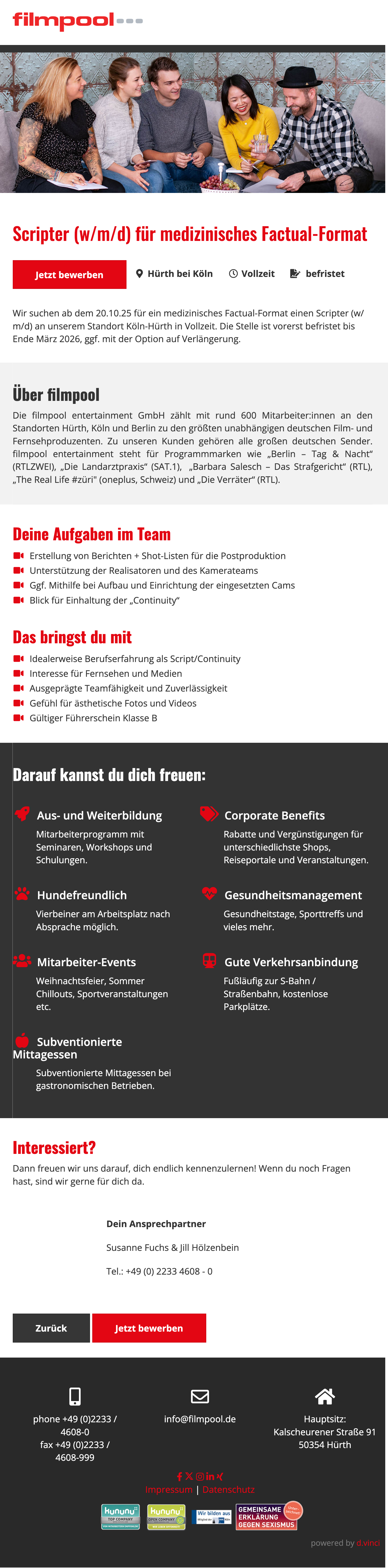 Scripter (w/m/d) für medizinisches Factual-Format
