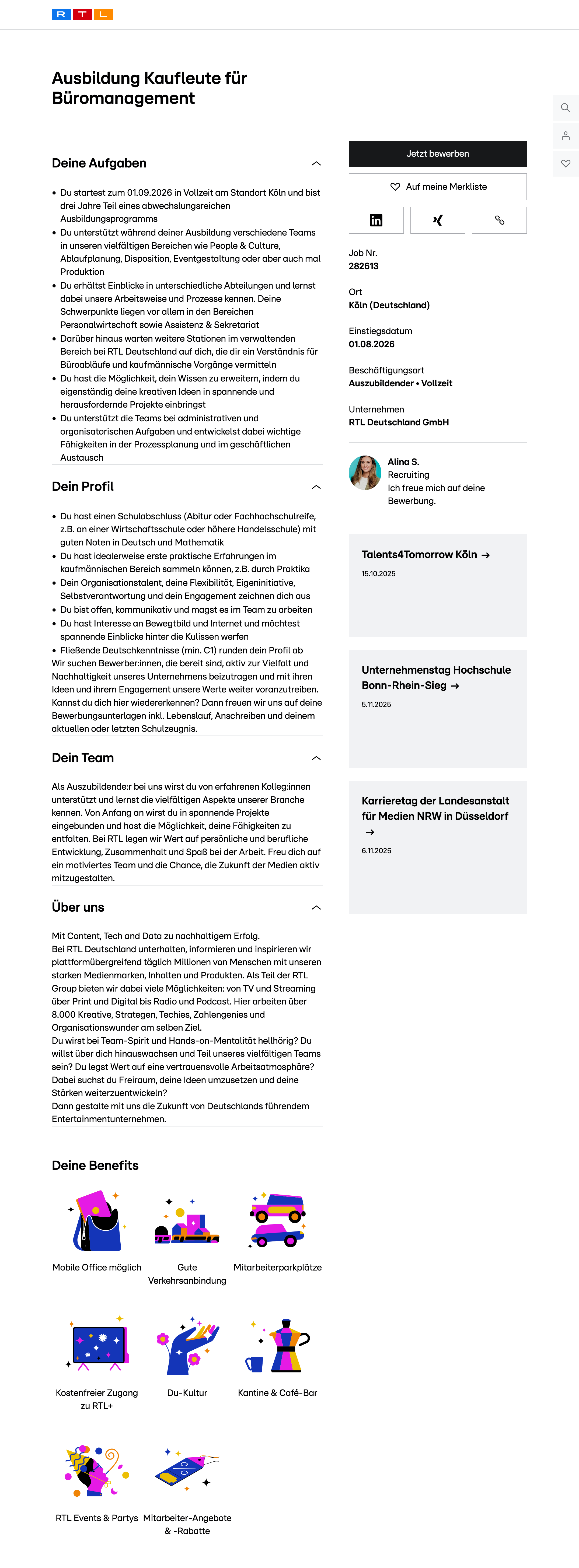 Ausbildung Kaufleute für Büromanagement
