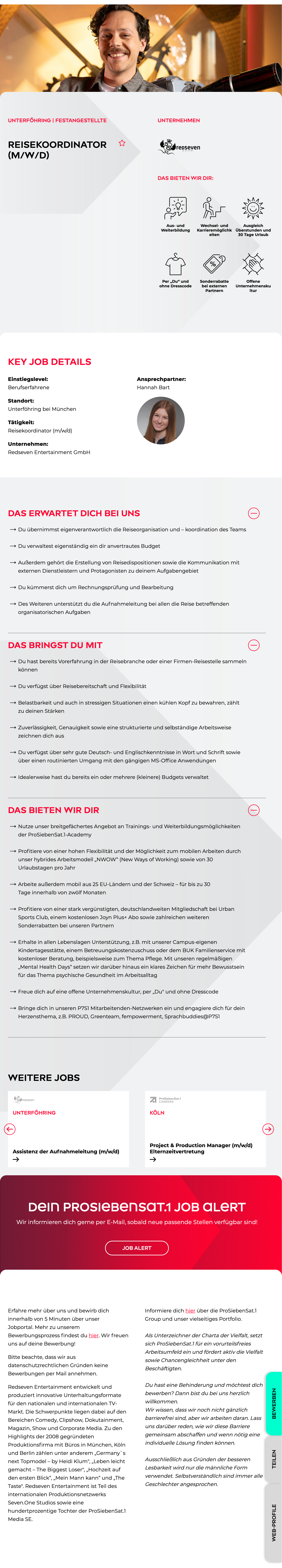 Reisekoordinator (m/w/d)