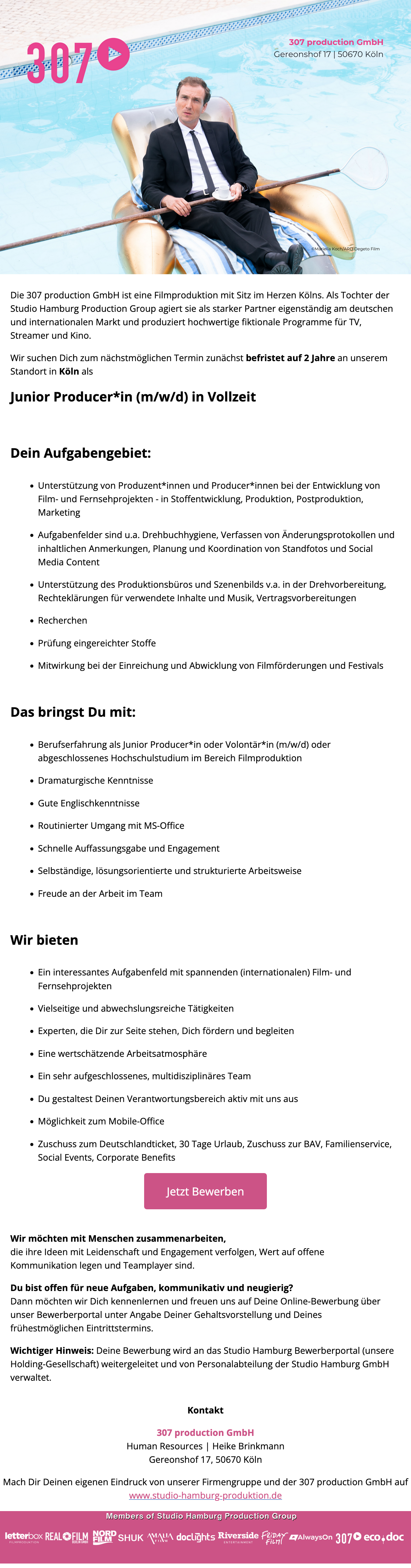 Junior Producer*in (m/w/d)
