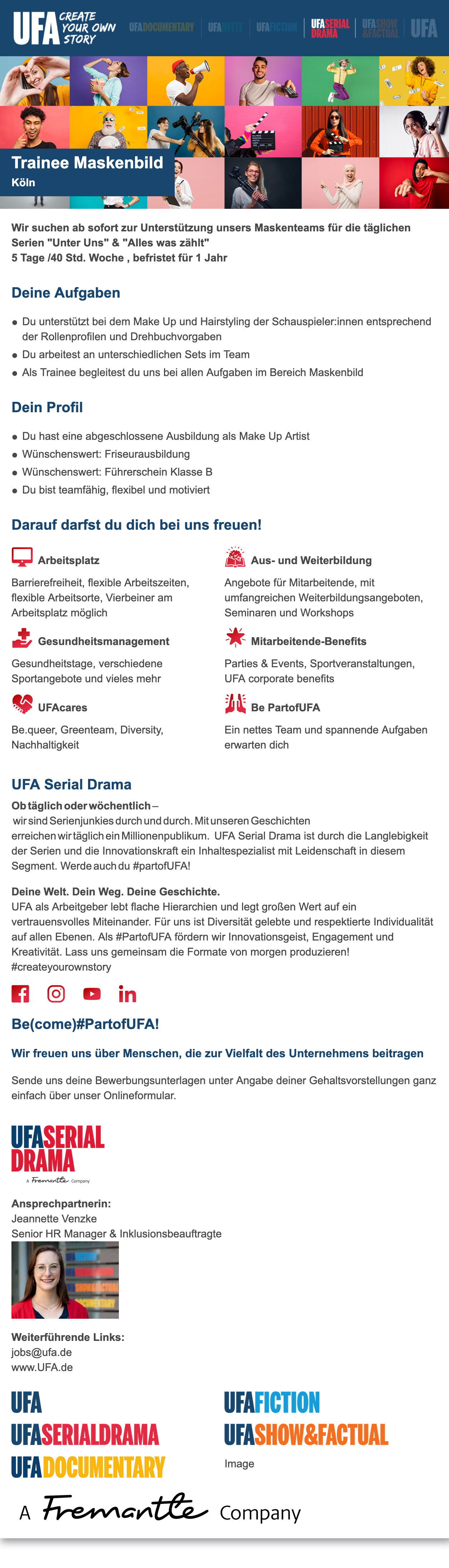 Trainee Maskenbild