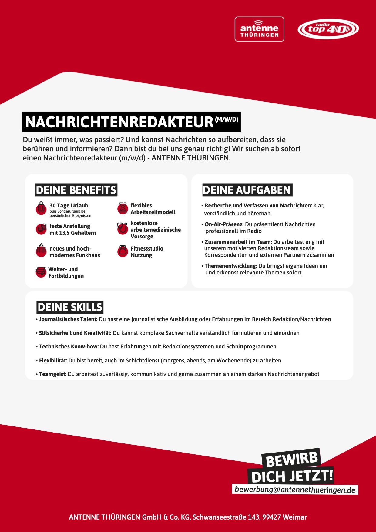 Nachrichtenredakteur (m/w/d)