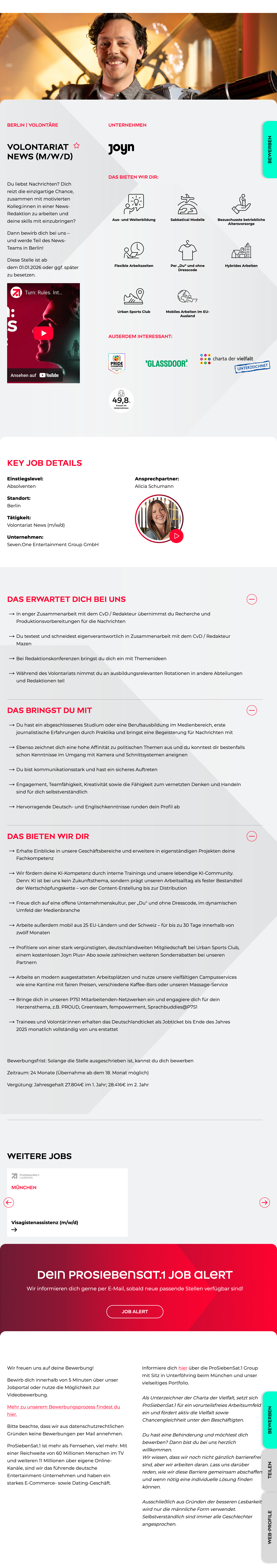 Volontariat News (m/w/d)