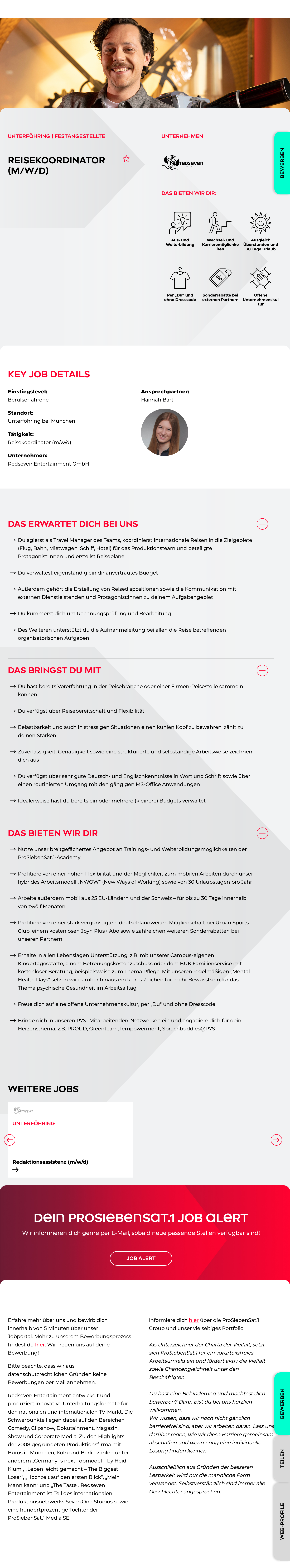 Reisekoordinator (m/w/d)