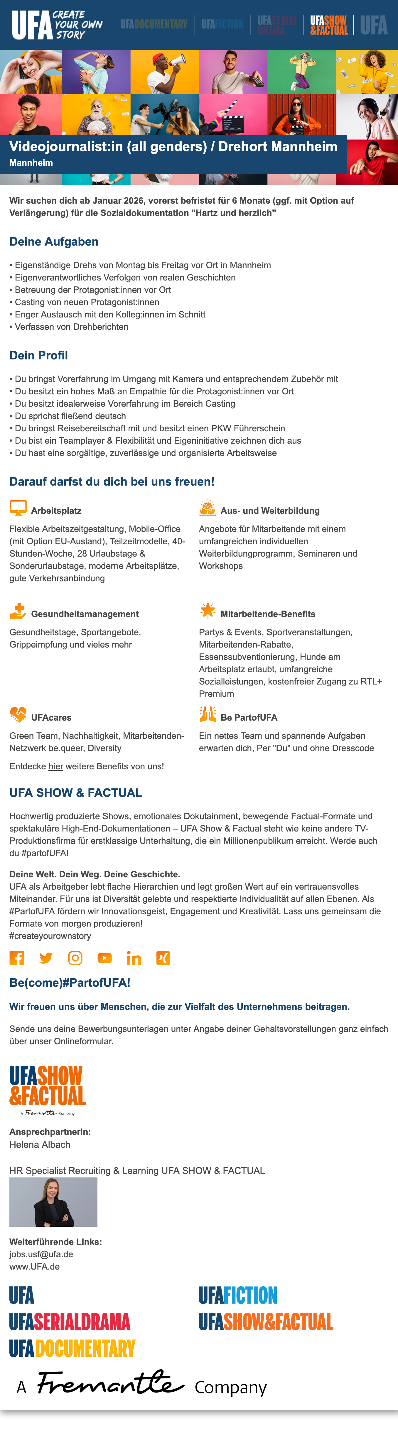 Videojournalist:in (all genders)