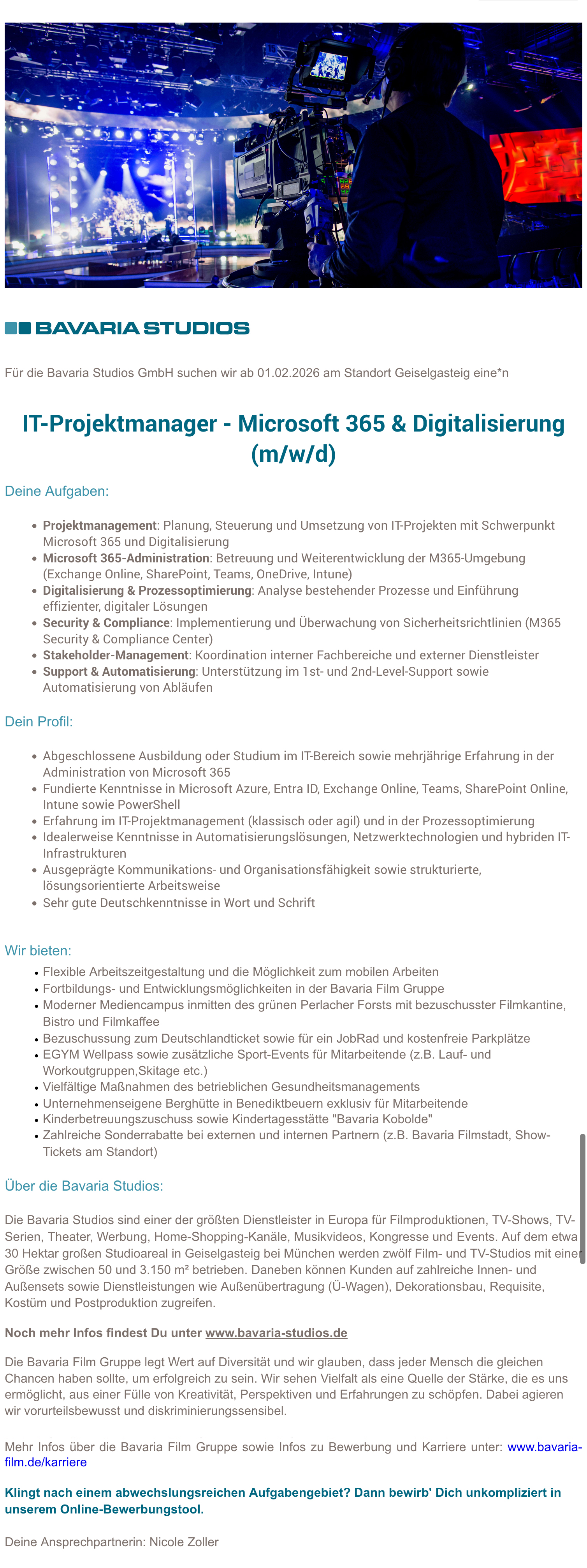 IT-Projektmanager - Microsoft 365 & Digitalisierung (m/w/d)