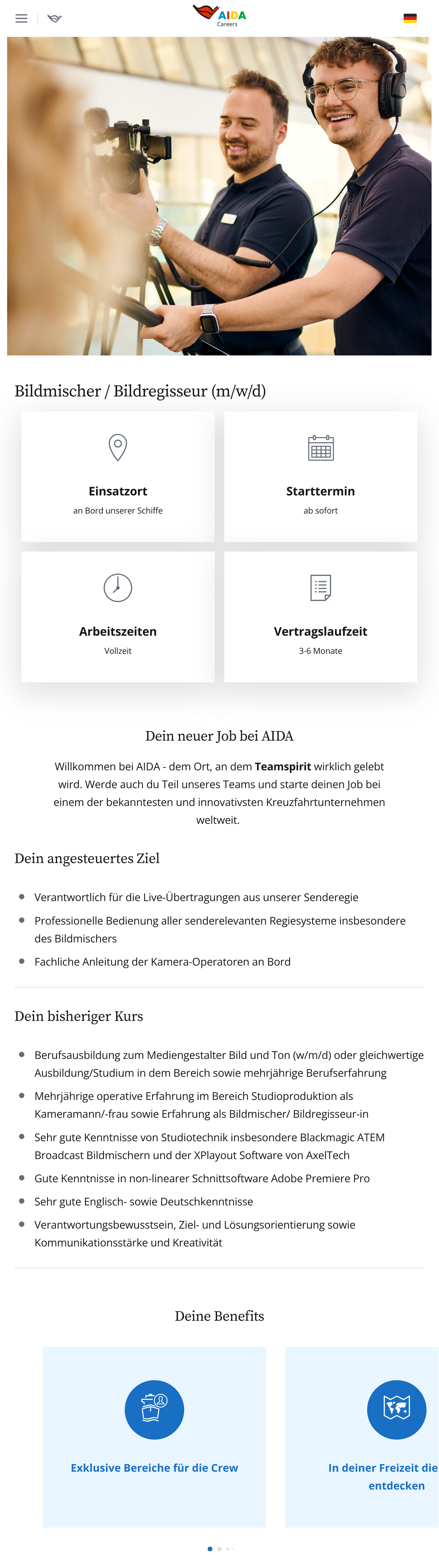Bildmischer / Bildregisseur (m/w/d)