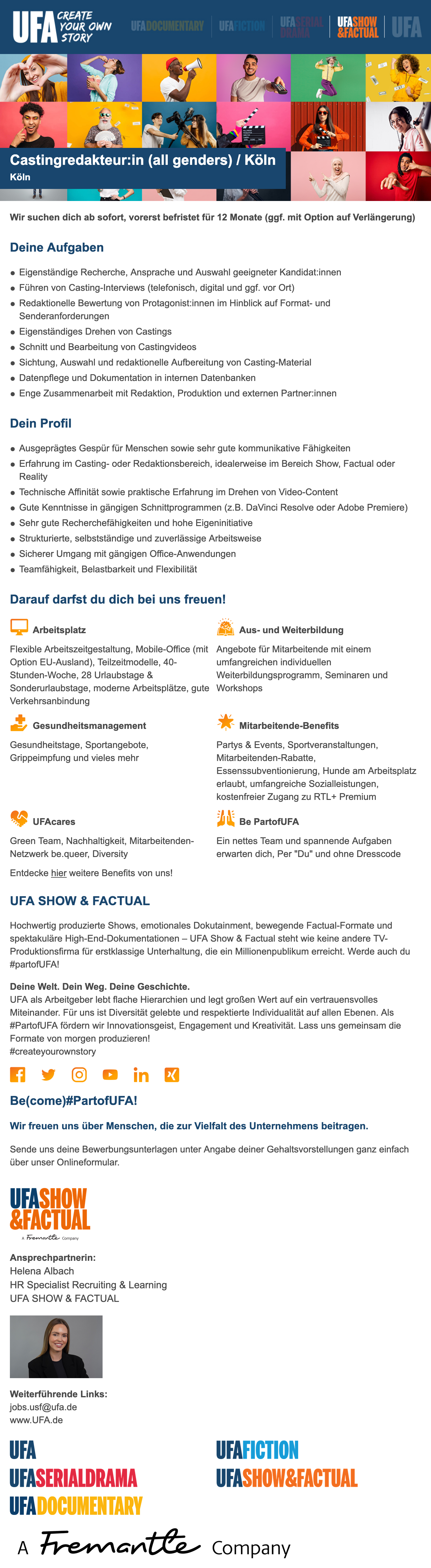 Castingredakteur:in (all genders)